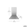 Umbra Conceal, Sturdy Metal Floating Bookshelf for Wall (Set of 3 - Small), Silver view 3