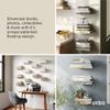 Umbra Conceal, Sturdy Metal Floating Bookshelf for Wall (Set of 3 - Small), Silver view 4