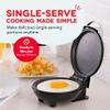 DASH Mini Maker Electric Round Griddle for Individual Pancakes, Cookies, Eggs & other on the go Breakfast, Lunch & Snacks with Indicator Light + Included Recipe Book - White view 3
