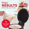 DASH Mini Maker Electric Round Griddle for Individual Pancakes, Cookies, Eggs & other on the go Breakfast, Lunch & Snacks with Indicator Light + Included Recipe Book - White view 4