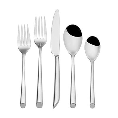 Towle Living Wave Flatware Service for 4, 20 Piece Set, 18/0 Stainless Steel, Silverware Set