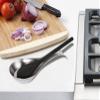 OGGI Stainless Steel Spoon Rest- Long Handle Holds Kitchen Utensils in Place, Great Spoon Rest for Counter, Stove Top, or Coffee Station; Kitchen Accessories, Utensil Rest, Stainless view 3