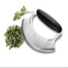 Amco Mezzaluna Herb Chopper with Silicone Handle & Stainless Steel Blade - 4.9" Dishwasher Safe Chopping Tool for Herbs, Vegetables & Garlic - Non-Slip Grip, Easy to Use & Comfortable to Hold view 4