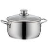 WMF cookware  20 cm Approx. 3l Diadem Plus Pouring Rim Glass lid Cromargan Stainless Steel Brushed Suitable for All Stove Tops Including Induction Dishwasher-Safe view 1