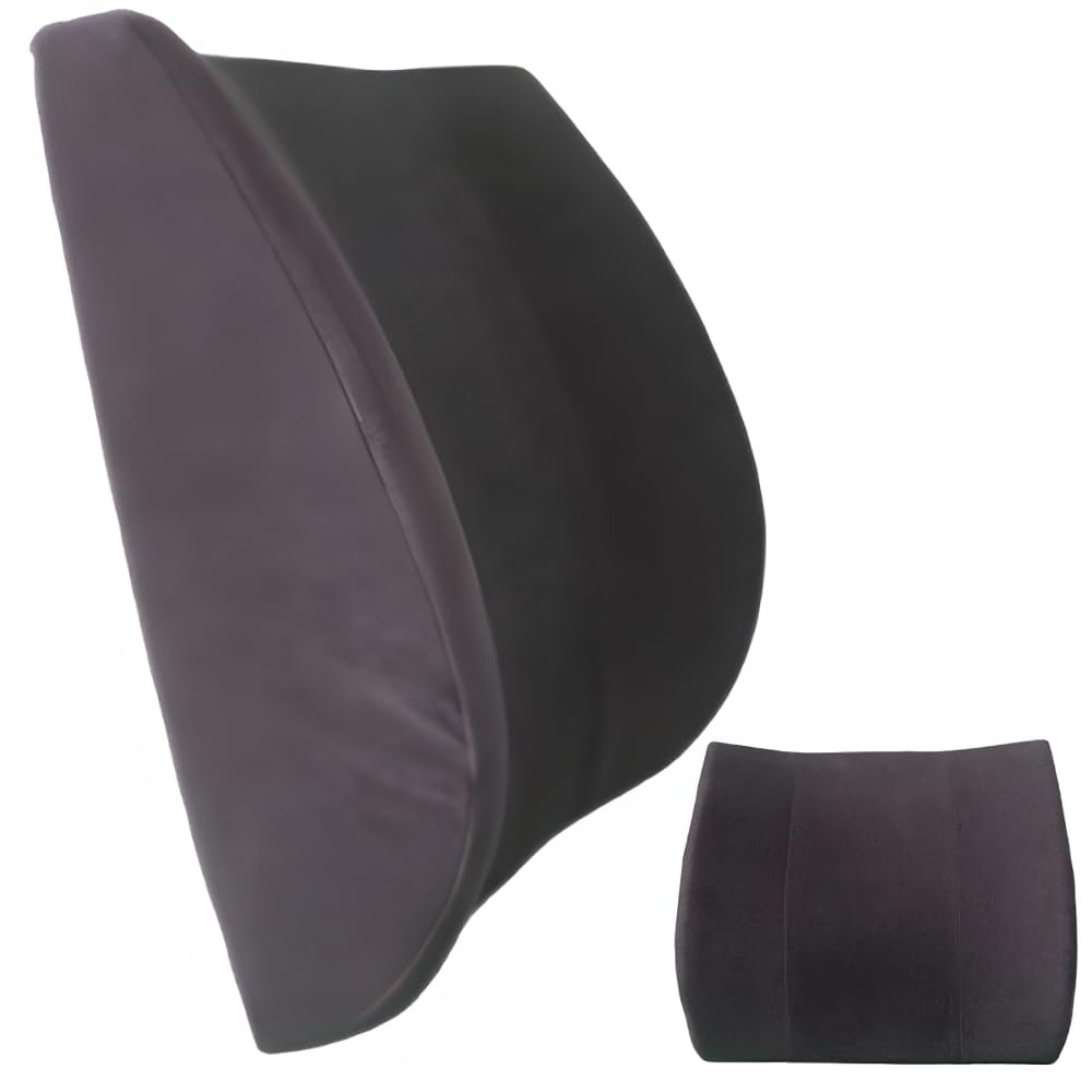Bodyline Back-Huggar - Traditonal/Regular Style - The Original Lumbar Cushion - Black