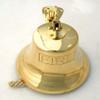 Solid Brass Engraved Bracket Bell "Fire" view 3
