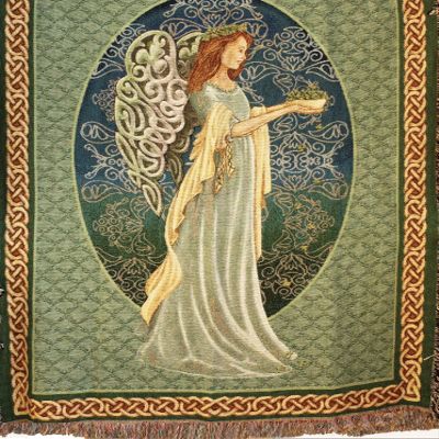 Manual Inspirational Collection 50 x 60-Inch Tapestry Throw, Irish Angel