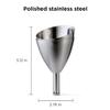 Rabbit Wine Aerator Shower Funnel with Sediment Strainer, Stainless Steel view 2