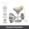 OGGI Stainless Steel Margarita Glasses - 12oz, Set of 2 - Unbreakable Margarita Glasses, Ideal Outdoor Margarita Glasses for Boating, RV, Parties, Stylish Cocktail Glasses & Margarita Glass Gift Set view 2