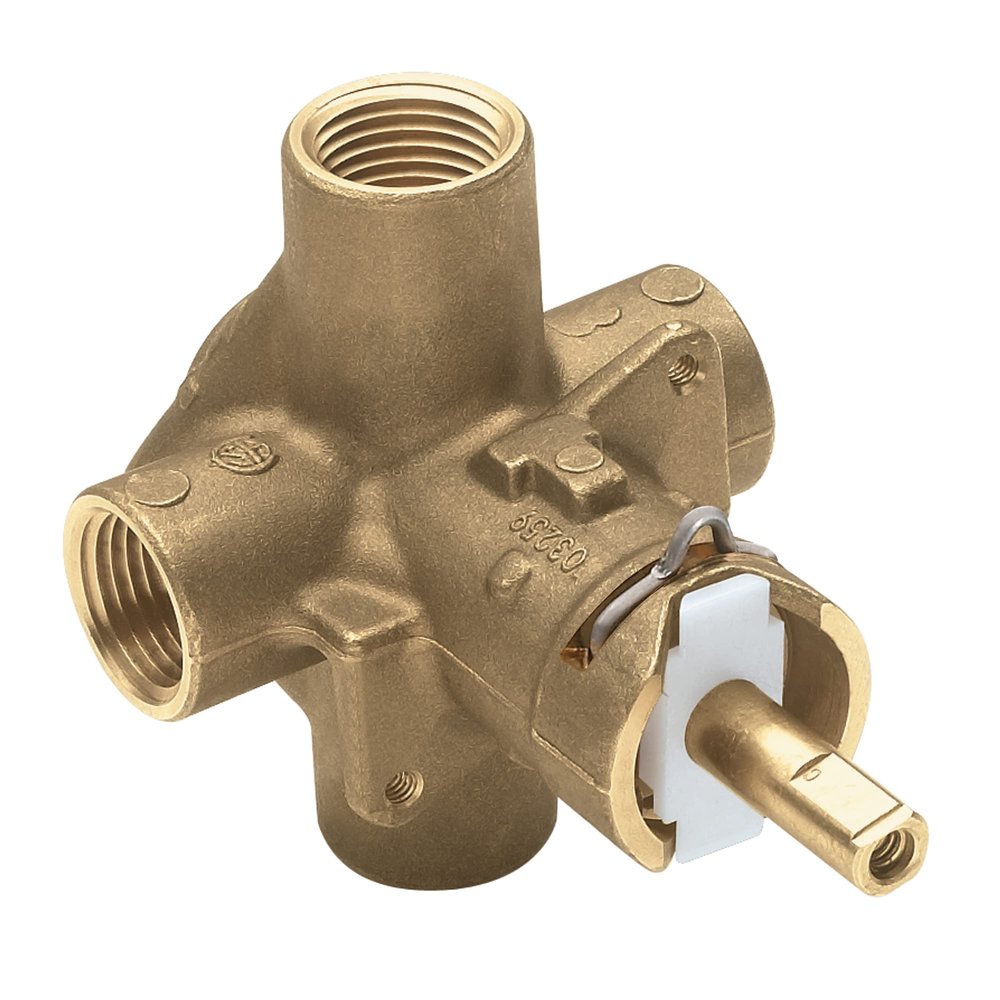 Moen M Pact PosiTemp Pressure Balancing Brass Tub and Shower Valve with IPS Connections, 2510