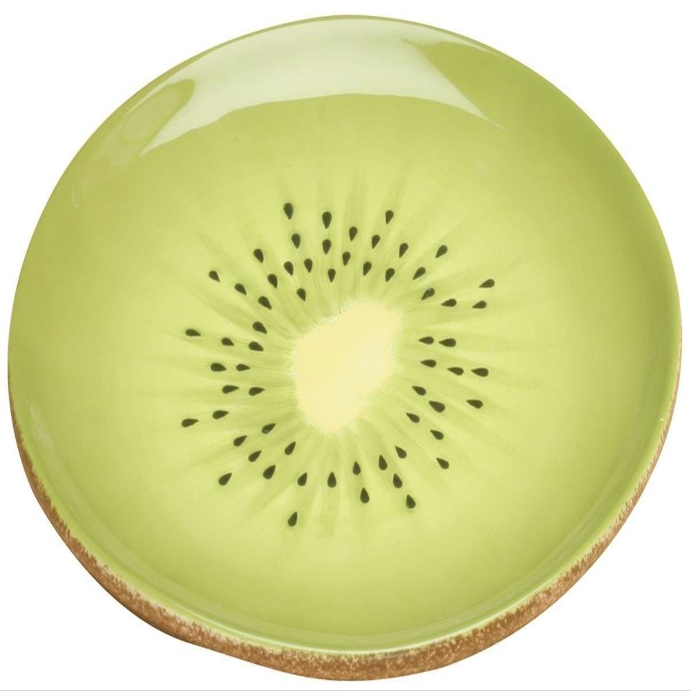 SUMMIT COLLECTION Kiwi Decorative Fruit Ceramic Plate