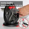 F. DICK  Rapid Steel Action Set Knife Sharpener Black including stand plate - Professional kitchen knife sharpening - Stainless steel sharpening rods - Simple application - Made in Germany view 3