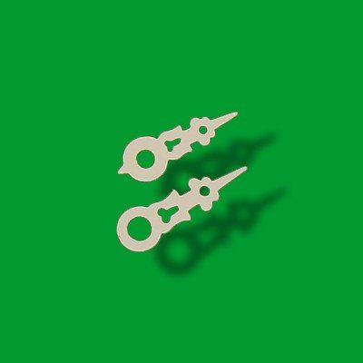 August Schwer Hands for The Cuckoo Clock 32mm (1.26inch) and 30mm (1.18inch) White Plastic 9.0106.01