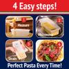 The Original Fasta Pasta Microwave Cooker with Lid & Built-in Strainer-No More Messes, Waiting for Water to Boil, or Sticky Noodles-Perfect Al Dente Pasta Every time- Patented Design, It Really Works view 2