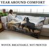 Pure Country Weavers Bernese Mountain Dog Woven Blanket by Robert May - Gift Cotton Tapestry Throw - Made in The USA - 72" x 54" view 3