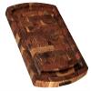 Large Extra Thick Organic End-Grain Hardwood Acacia Cutting Board w/Juice groove | Butcher Block | Wood Chopping Board - 16" x 11" x 1.25" view 1
