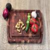 Large Extra Thick Organic End-Grain Hardwood Acacia Cutting Board w/Juice groove | Butcher Block | Wood Chopping Board - 16" x 11" x 1.25" view 2