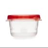 Rubbermaid TakeAlongs Square Food Storage Containers, 2.9 Cup, Tint Chili, 2 Count view 3