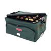TreeKeeper (Green Christmas Ornament Storage Box with Dividers) - Deluxe Ornament Keeper - Holds 72 Ornaments up to 4 Inches in Diameter | 3 Removable Trays with Separators | Acid-Free Fabric Lining view 1