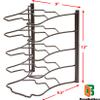 Deco Brothers Pan Organizer Rack for Kitchen Cabinet and Counter, Bronze view 2