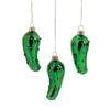 Hand Blown Glass Pickle Christmas Ornaments - Set of 12 - Holiday Home Decor view 1