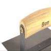 Bon Tool 12-864 6-Inch by 6-Inch Stainless Steel Concrete Chamfer Tool with 45-Degree Radius Wood Handle view 2