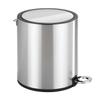 WENKO Pedal bin Monza of Stainless Steel 3l Shiny, 18.5 x 24.5 x 25.5 cm, Glossy view 2