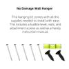 Hangman 10 Inch Picture Hanger Frame Hanging System Kit, No Wall Damage Rental Friendly French Cleat Z-Bar Nail Support Wall Art, Mirror, and Headboard Wall Mounting Brackets - Up to 100 lbs view 3