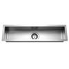 Houzer CTB-3285 Contempo 30 Inch Trough Series Stainless Steel Bar Sink, Single Bowl, Satin Finish, Strainer and Bottom Grid Accessories Included view 1