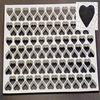 Thermohauser 47591 Thermo Cookie Cutting Sheet 1-3/4" Heart 95/Sheet view 1