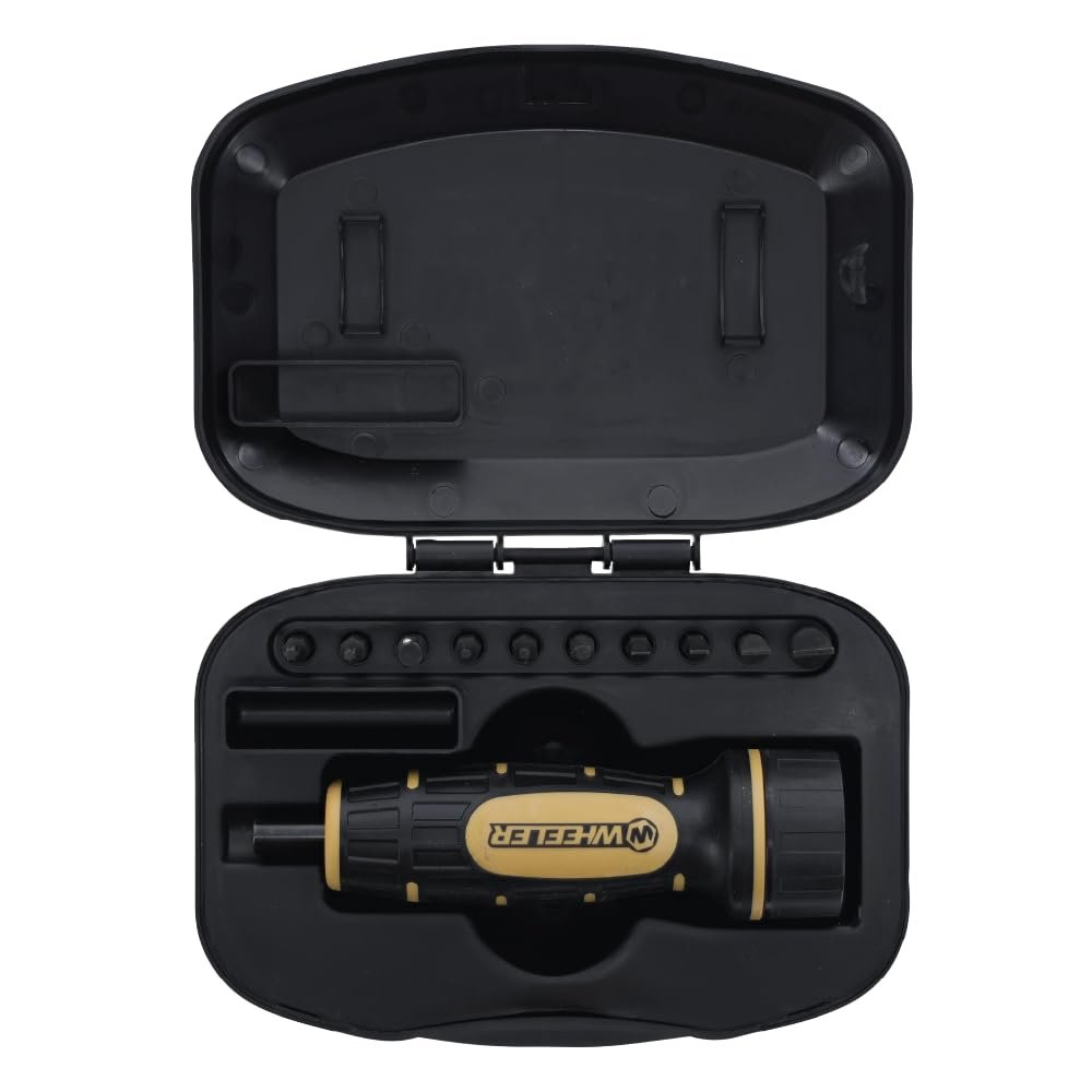 Wheeler Manual Firearms Accurizing Torque Wrench with Inch/Pounds Measurement, Bits and Storage Case for Scope Mounting, Gunsmithing and Maintenance