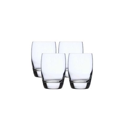Luigi Bormioli Michelangelo 9 oz Whisky Glasses - Refined Drinking Experience - Fine Laser-Cut Rims, Ideal for Cocktails, Whikey, Shots, More - Dishwasher Safe, Made in Italy (Set of 4)