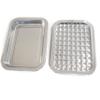 Norpro 274 Stainless Steel Broil/Roast Pan Set, 17 inch, Silver view 3