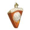 Old World Christmas Ornaments: Piece of Pumpkin Pie Glass Blown Ornaments for Christmas Tree (32019) 2.5 x 3.25 view 1