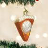 Old World Christmas Ornaments: Piece of Pumpkin Pie Glass Blown Ornaments for Christmas Tree (32019) 2.5 x 3.25 view 2