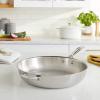 Le Creuset Tri-Ply Stainless Steel 12.5" Deep Fry Pan with Helper Handle view 2