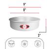 Fat Daddio's PCC-83 Anodized Aluminum Round Cheesecake Pan, 8 x 3 Inch view 3