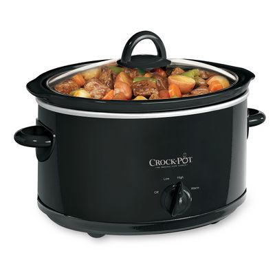 Crock-Pot 4-Quart Manual Slow Cooker, Black