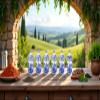 Spode Blue Italian Spice Jars | Set of 6 | Beautiful and Functional Kitchen Dcor | Made of Fine Porcelain | 4 Inch Seasoning Storage Jars | Dishwasher Safe view 2
