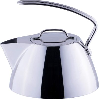 Miyazaki Seisakusho Geo Kettle, 0.6 gal (2.5 L), Made in Japan, Wide Mouth Type, Induction Compatible, Compatible with All Heat Sources, Stainless Steel