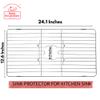 Better Houseware Stainless Steel Sink Protector Mat - Stainless Steel Sink Rack for Bottom of Sink Protectors for Kitchen Sinks 24 x 12 x 1 view 3