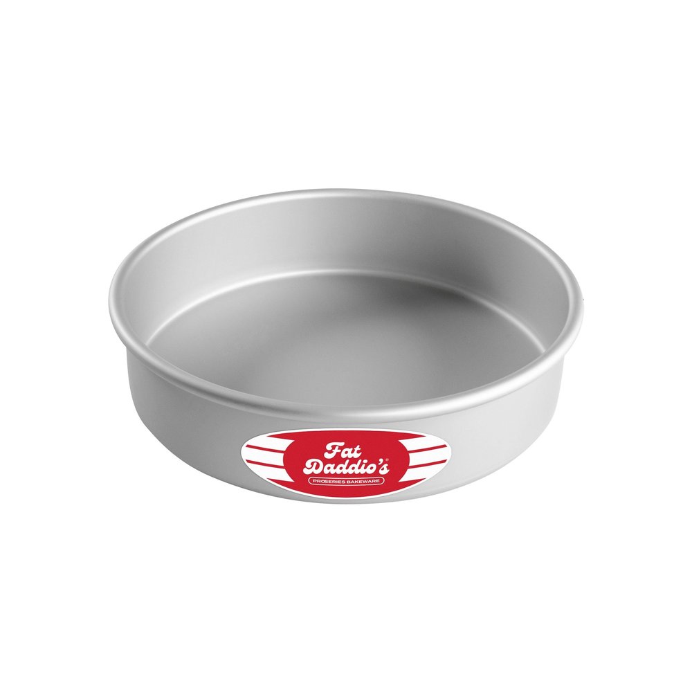 Fat Daddio's Anodized Aluminum Round Cake Pan, 8 x 2 Inch
