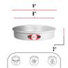 Fat Daddio's Anodized Aluminum Round Cake Pan, 8 x 2 Inch view 3