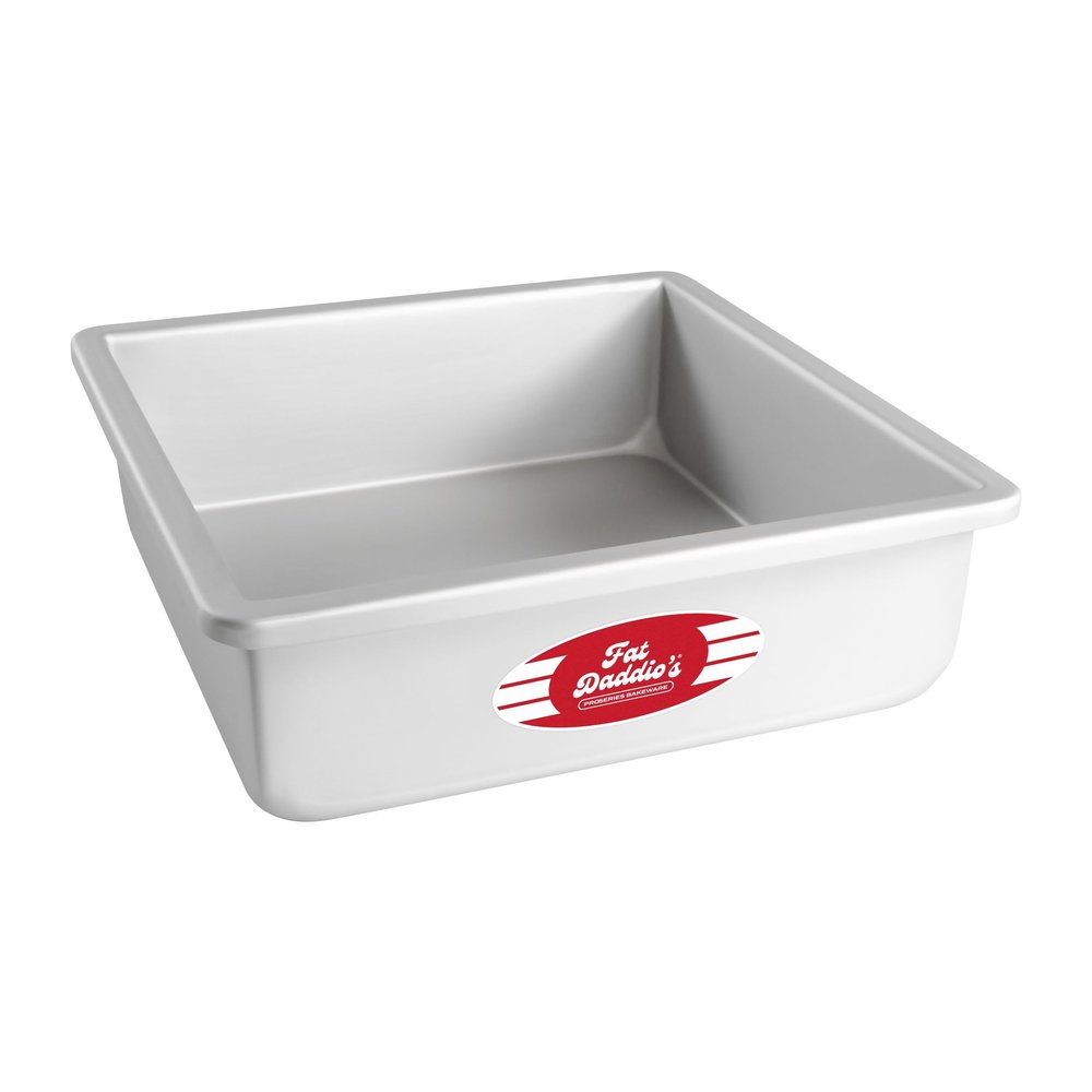 Fat Daddio's PSQ-993 Anodized Aluminum Square Cake Pan, 9 x 3 Inch