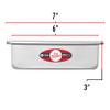 Fat Daddio's PSQ-663 Anodized Aluminum Square Cake Pan, 6 x 3 Inch view 2