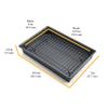 Chicago Metallic Petite Roast Pan Set with Rack, 10x7 inch Nonstick Toaster Oven Baking Pan, Perfect for Single Serving Meals and Small Batch Cooking view 3