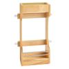 Rev-A-Shelf Dual Shelf Under Sink Organizer for Kitchen and Bathroom Cabinets, 30" Sink Base Vanity Storage, Inside Door Mount, Maple Wood, 4SBSU-15 view 1