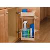Rev-A-Shelf Dual Shelf Under Sink Organizer for Kitchen and Bathroom Cabinets, 30" Sink Base Vanity Storage, Inside Door Mount, Maple Wood, 4SBSU-15 view 2