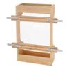 Rev-A-Shelf Dual Shelf Under Sink Organizer for Kitchen and Bathroom Cabinets, 30" Sink Base Vanity Storage, Inside Door Mount, Maple Wood, 4SBSU-15 view 4