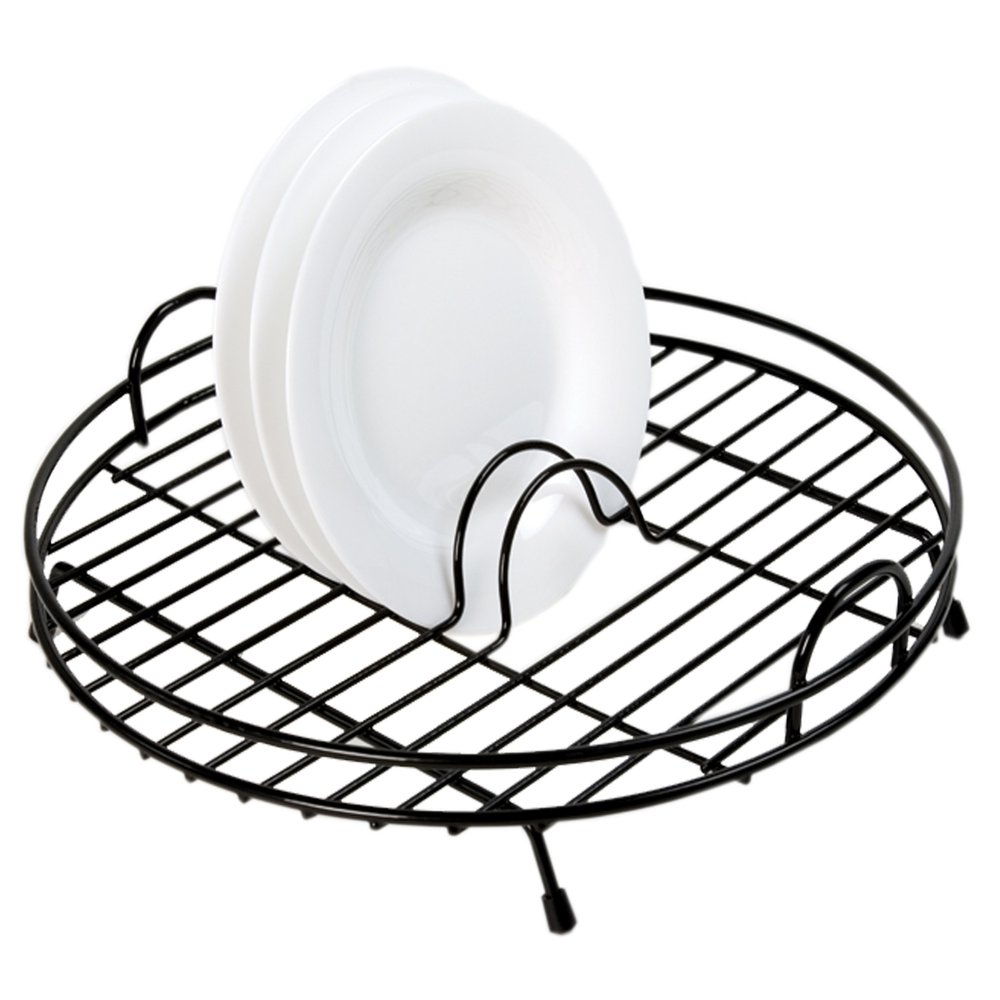 Delfinware 2001BK Black Circular Drainer